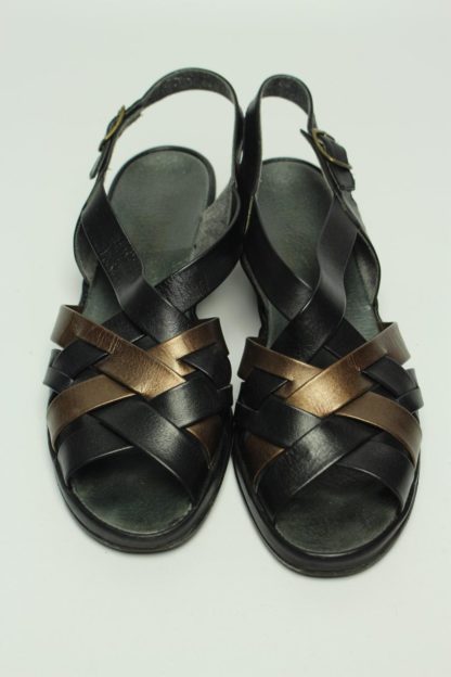 vintage sandale schwarz