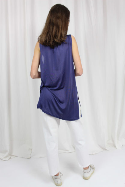 Leinentop blau Second Hand