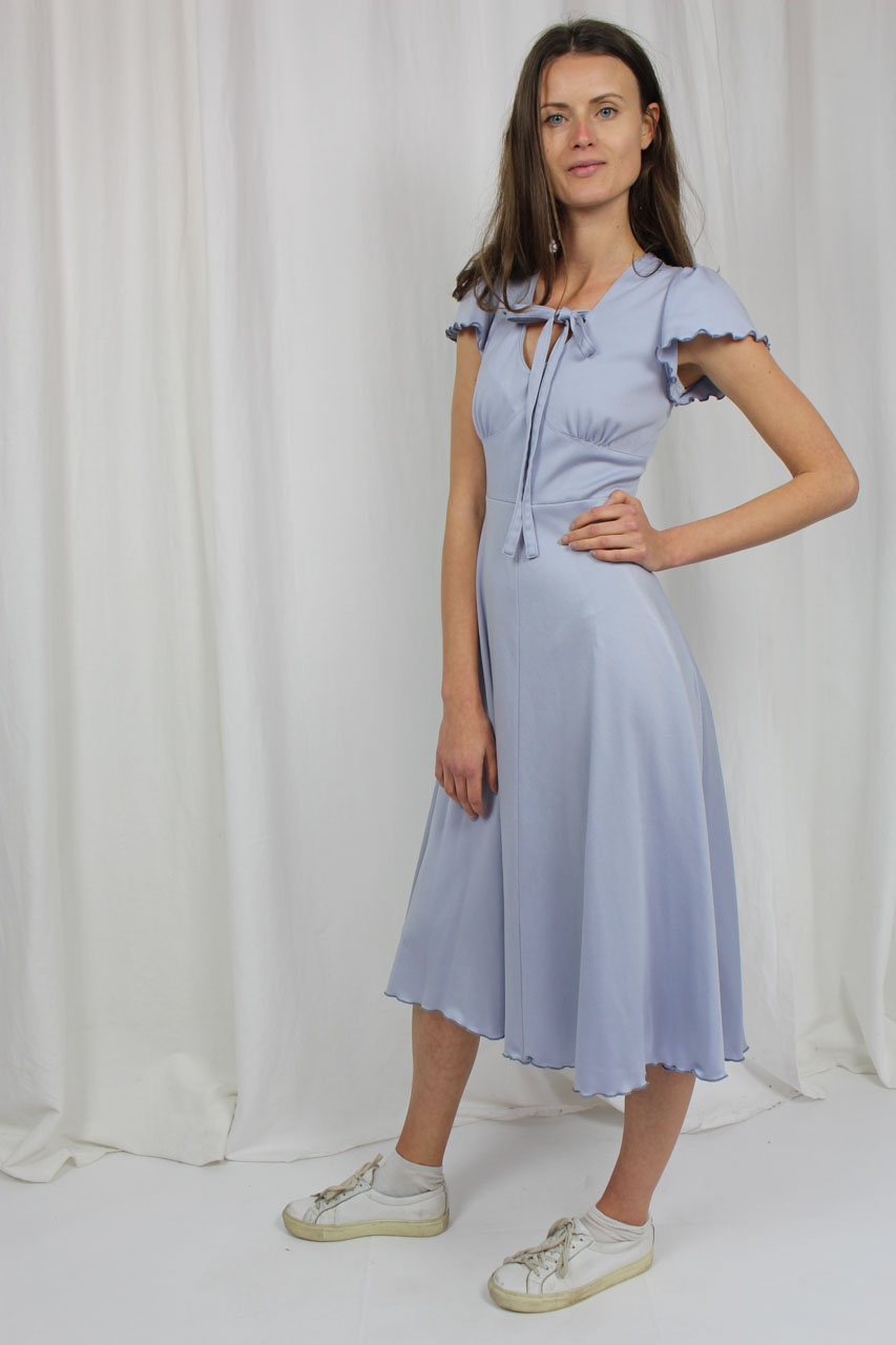 Vintage Midikleid Lila St Bernard Lucienne Oma Klara