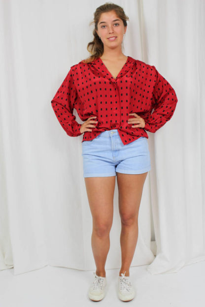 Vintage Bluse rot