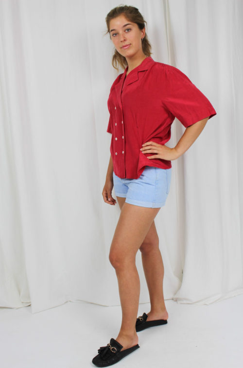 Vintage Bluse rot