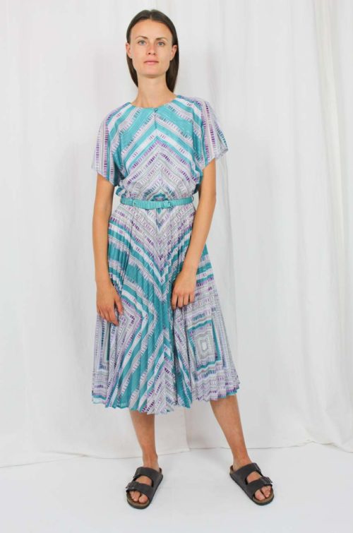 Vintage Kleid grün Markwald