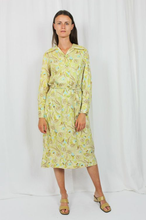 Vintage Kleid grün türkis