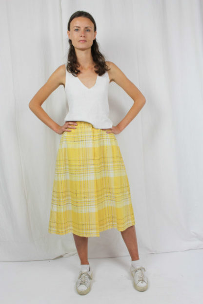 Midi Skirt Rock Kariert