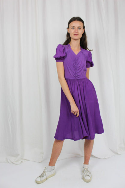 Lila Midikleid Secondhand