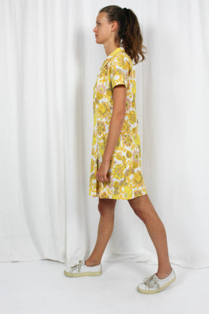 Minikleid Blumenmuster