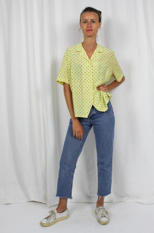 Vintage Bluse gelb