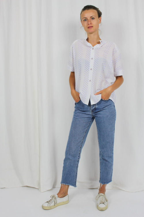Vintage Bluse weiß