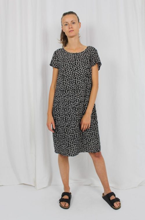 Vintage Kleid schwarz weiß