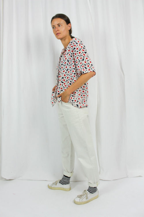 Vintage Bluse reine Seide