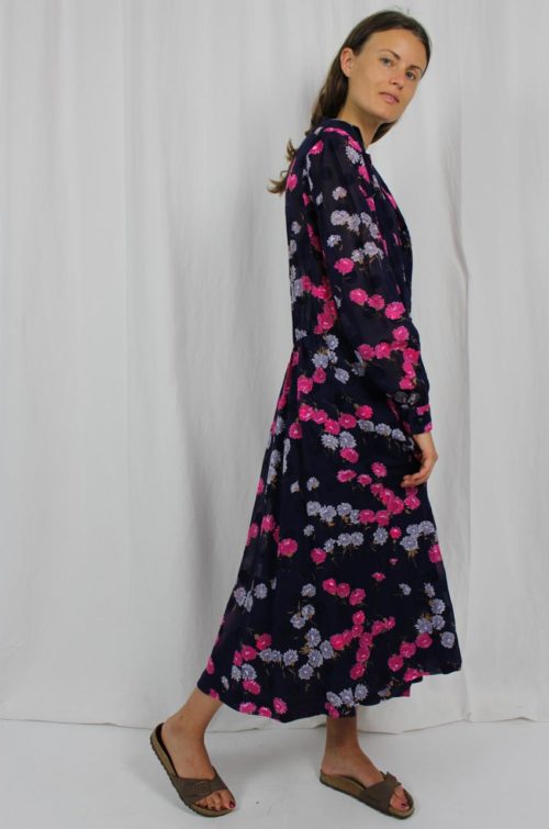 Vintage Kleid blau maßgeschneidert
