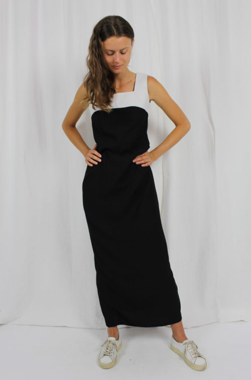 Vintage Kleid schwarz weiß