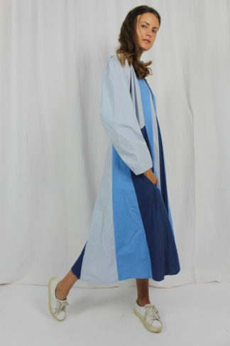 Vintage Maxikleid blau