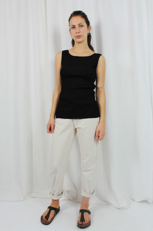 Vintage Top Schwarz