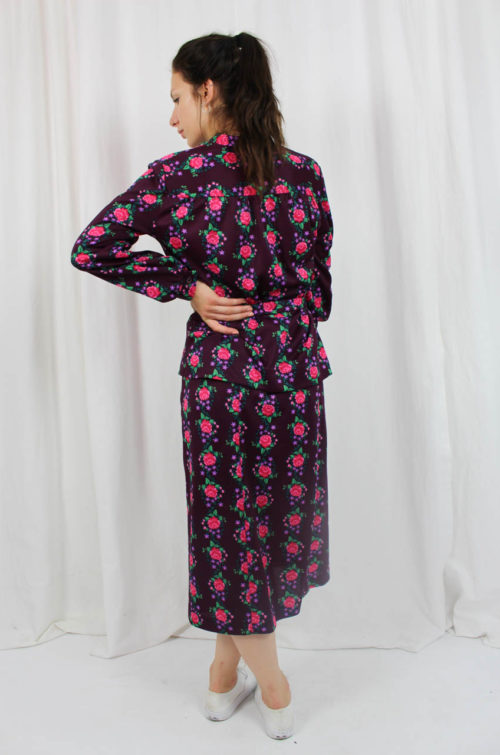 Vintage Zweiteiler Rock und Bluse