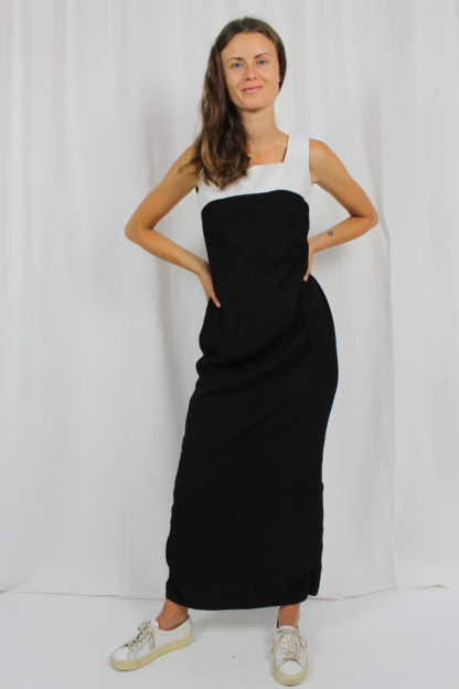 schwarzes Kleid Vintage Dantella