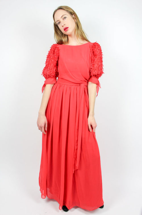 Vintage Abendkleid rot
