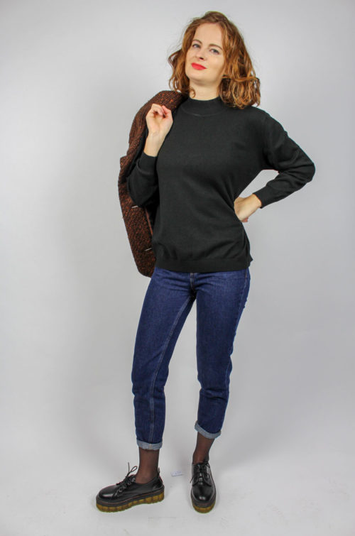Vintage Pullover schwarz