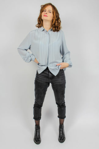 Vintage Bluse grau