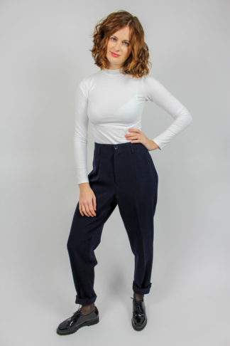 Vintage Buntfaltenhose