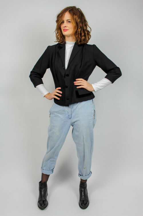 Jacke schwarz kurz