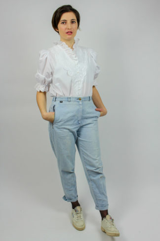 Vintage Bluse weiß