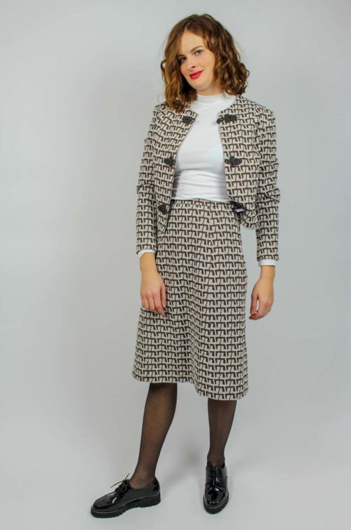 Vintage Kostüm Jacke Rock