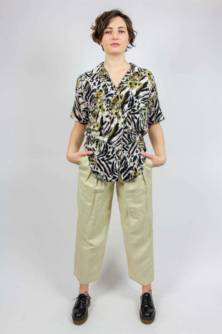 Vintage Bluse Tigermuster &amp;quot;Dominique&amp;quot; | Oma Klara