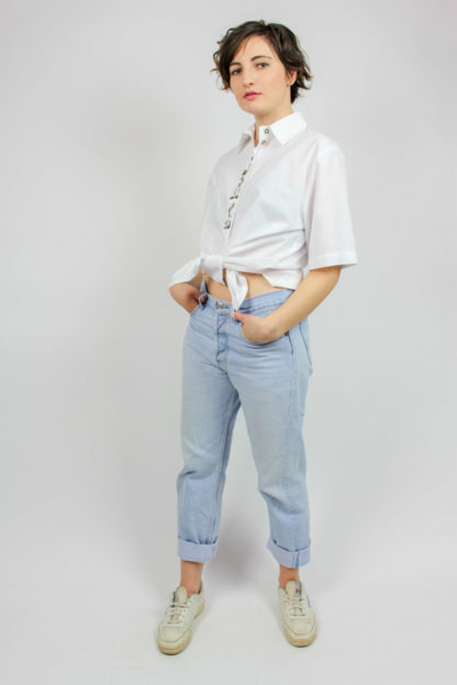 Bluse weiß kurzarm