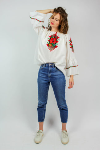 Vintage Bluse weiß