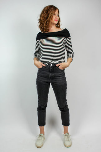 Vintage Shirt schwarz weiß