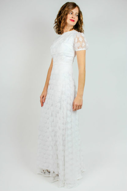 Brautkleid weiß transparent