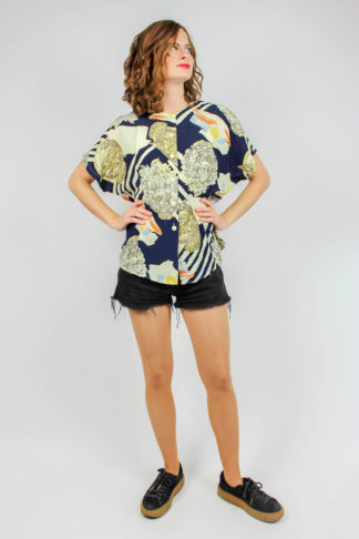 Vintage Bluse bunt