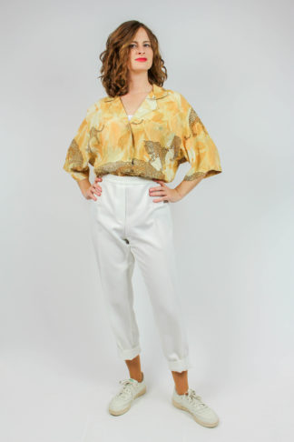 Vintage Bluse mit Muster