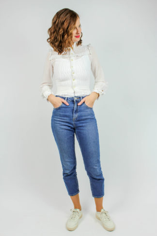 Vintage Bluse weiß