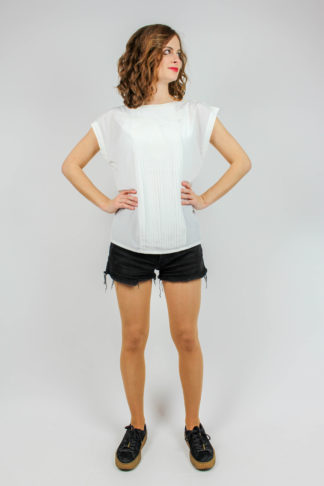 Vintage Bluse weiß