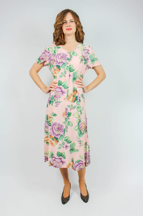 Vintage Kleid Midi
