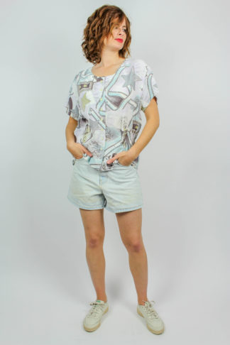 Bluse kurzarm Muster