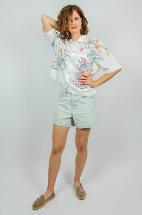 Vintage Bluse weiß
