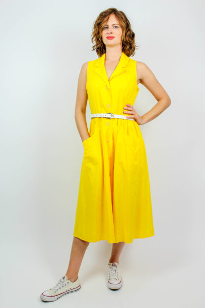 Vintage Kleid gelb