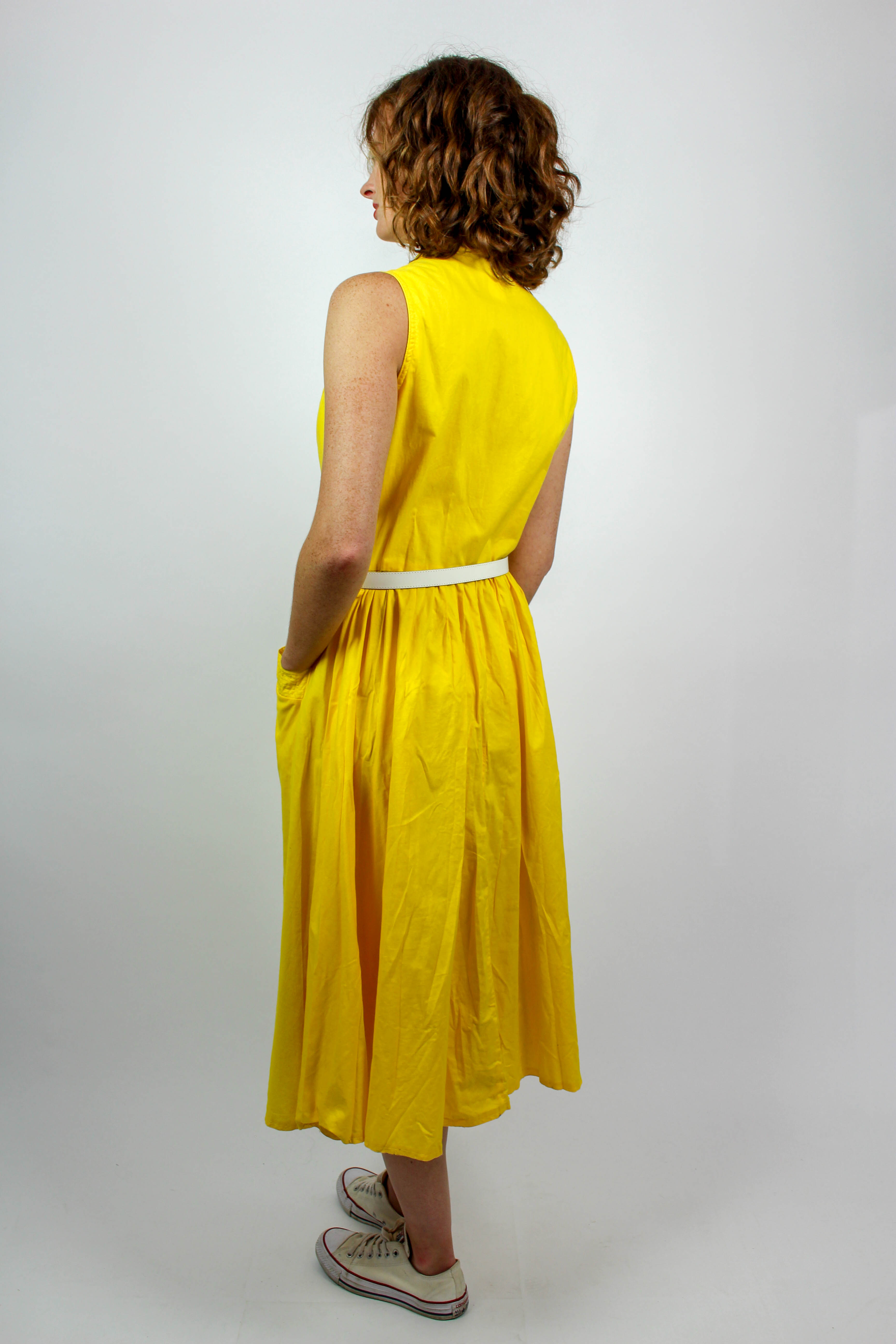 Vintage Kleid gelb "Heiderose" | Oma Klara