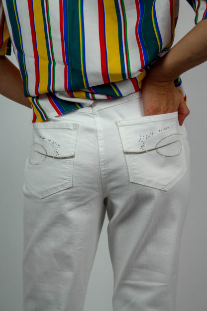weiße Mac Jeans
