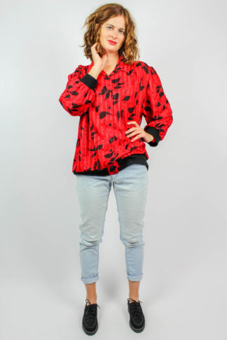 Vintage Bluse Rot
