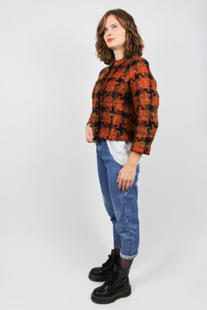 Jacke Hahnentrittmuster