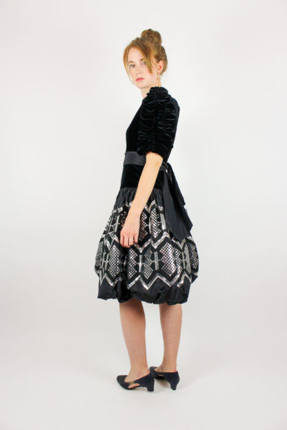 Ballonkleid Schwarz