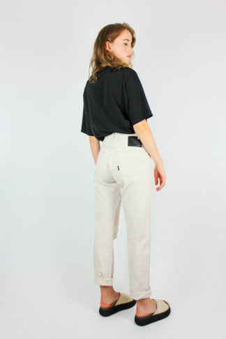 Damen Highwaist Jeans Creme