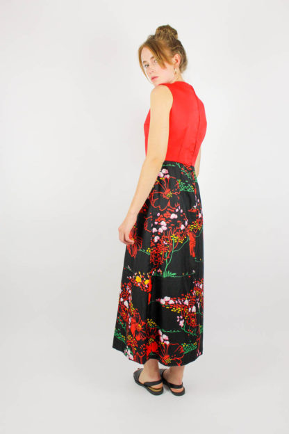 Maxikleid Rot Floral