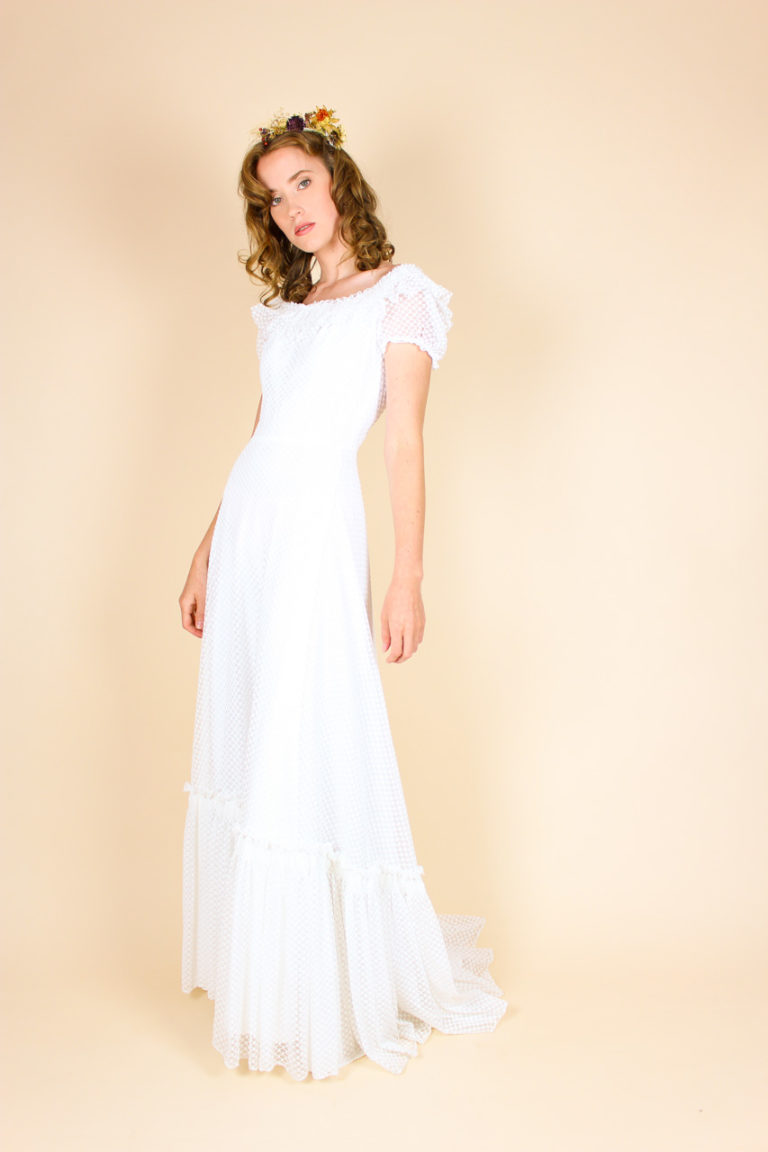 Vintage Brautkleid 80er Jahre "Rebecca" | Oma Klara