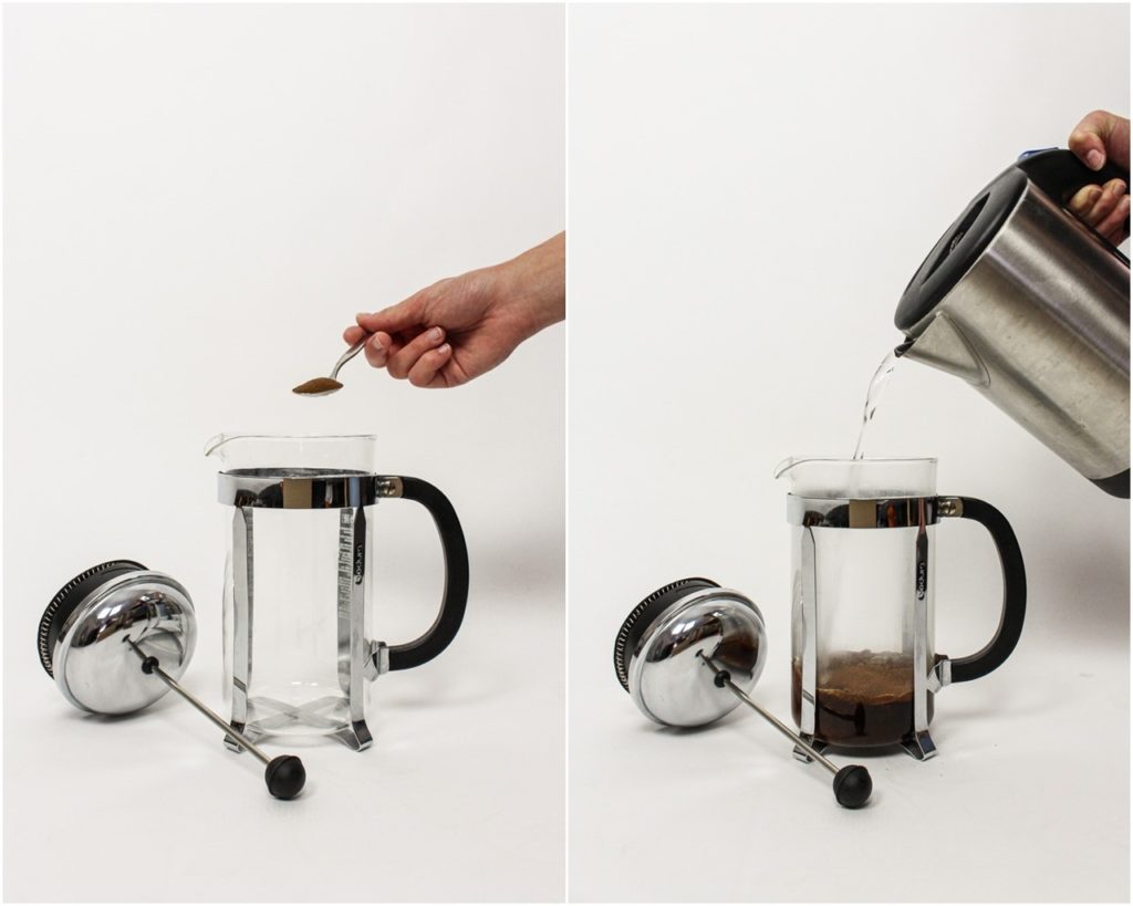 French Press Edelstahl Kaffeepresse Oma Klara