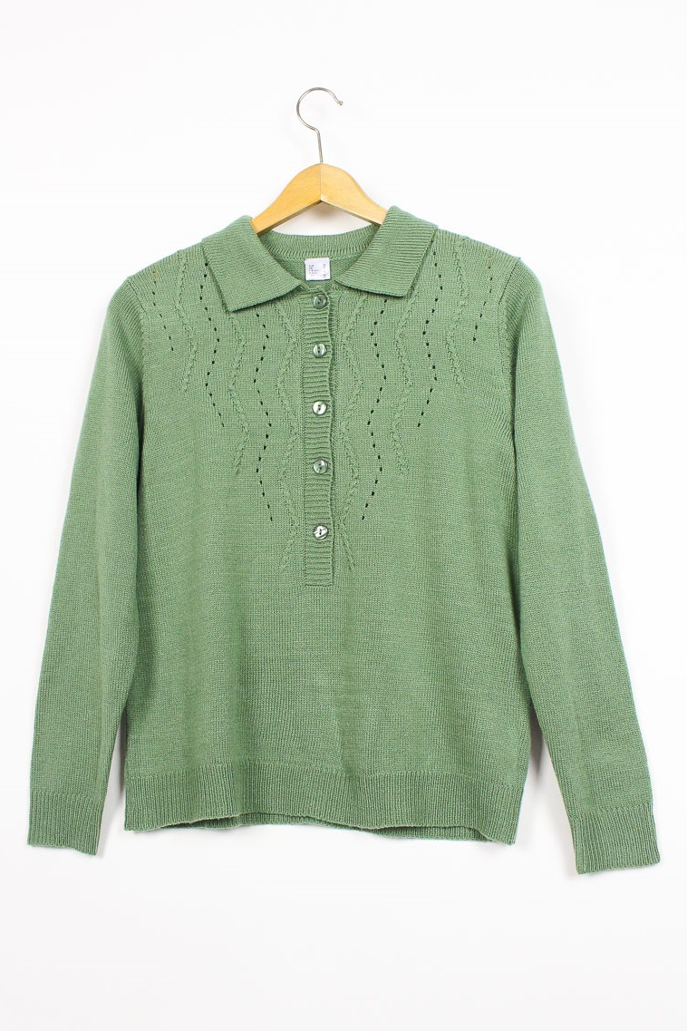 Vintage Pullover Grun Dorothea Oma Klara